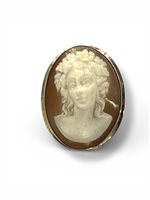 Brosche Mandile 1922 Dame Cammei antichi in Silber Conchiglia 2MSPCM5